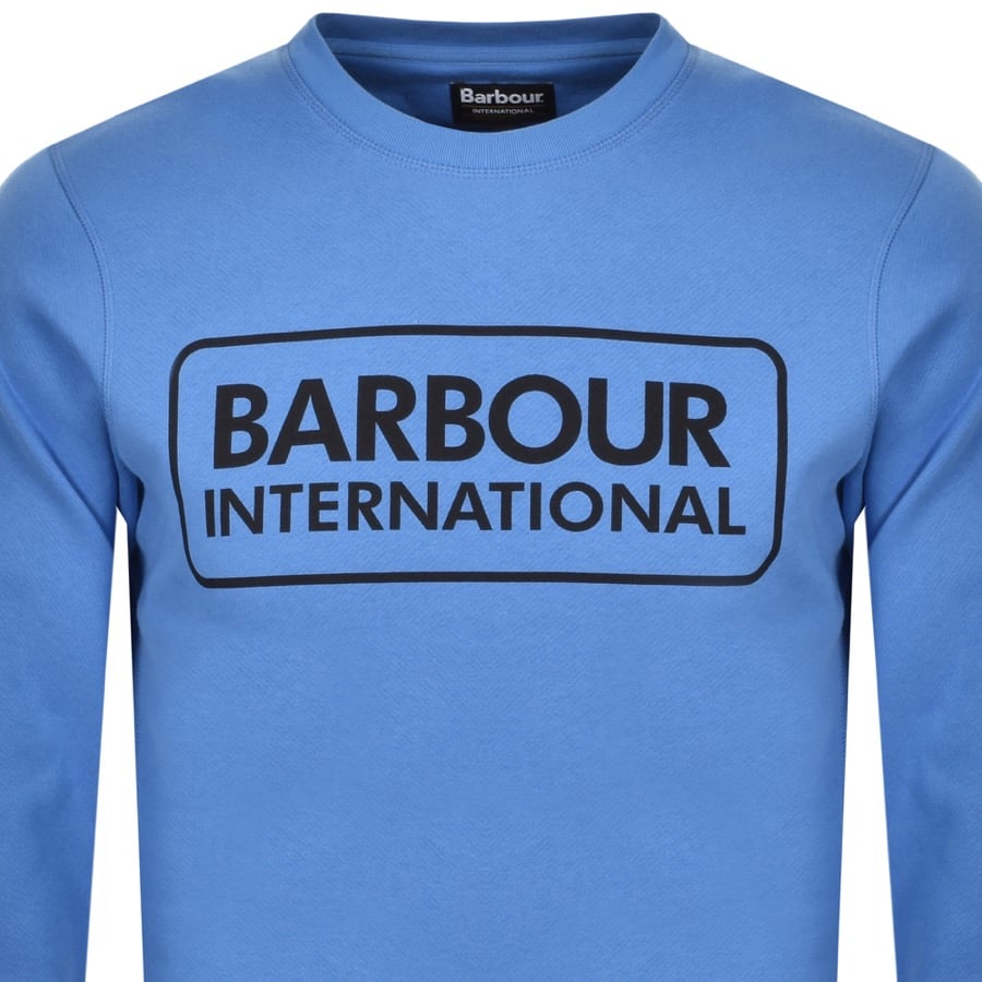 Alternative Image for ProductBarbour International Crew Neck Sweatshirt Blue2